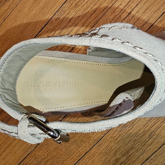 NWOT Marc Fisher Wedge Espadrille Gray Size 9.5 - Picture 6 of 7